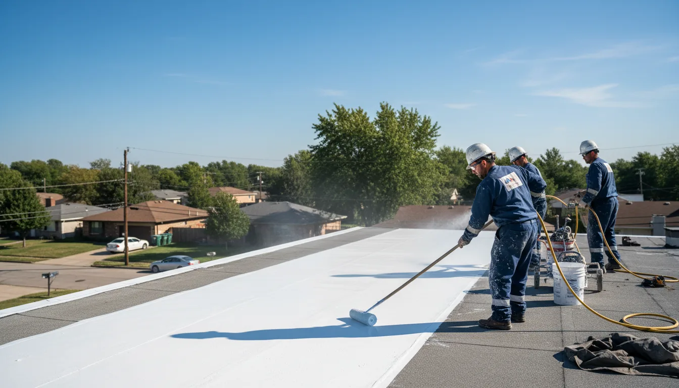 Commercial roof coating in Stacy, NC near me